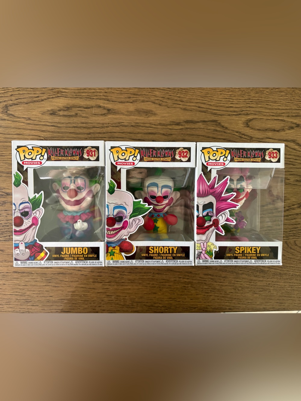 Killer Klowns funko pops